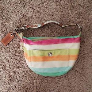 Striped Summer Coach Purse